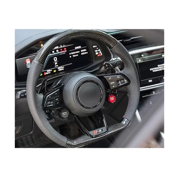gamyklinės gamybos juodas PU individualus vairo greitas atleidimas Audi A4L
