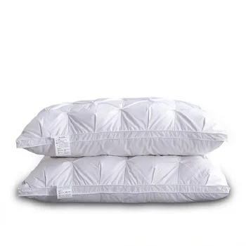 Geriausia europietiška medvilnės pagalvės šerdis stačiakampis Pilka miegamojo miego pagalvė ?? Pagalvė Gimdos kaklelis žemyn Viešbutis Almohada Vidutinio aukščio juosmens