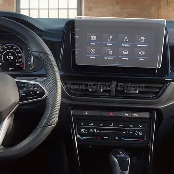 Grūdinto stiklo ekrano apsauga, skirta Volkswagen T-Roc 2022 9,2 colio automobilių informacijos ir pramogų GPS navigacijos filmo LCD ekranas