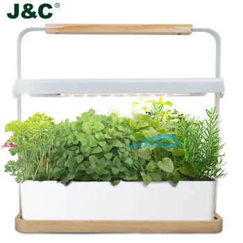 J&C Minigarden Indoor Smart Garden Planter Hidroponikos auginimo sistema su LED auginimo šviesa