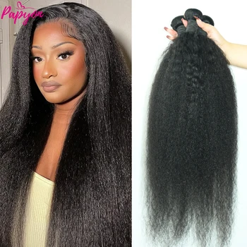 Kinky Straight Peru plaukų pynimo ryšuliai Neapdoroti žmogaus plaukų ryšuliai Mergelės Remy Yaki priauginimas moterims 30 32 colių