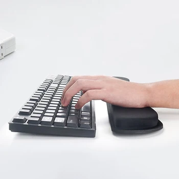 Klaviatūra Riešo atrama Riešo atrama Pelės kilimėlis Atminties putos Superfine pluoštas kompiuteriui Žaidimų klaviatūra Pakeltos platformos rankos