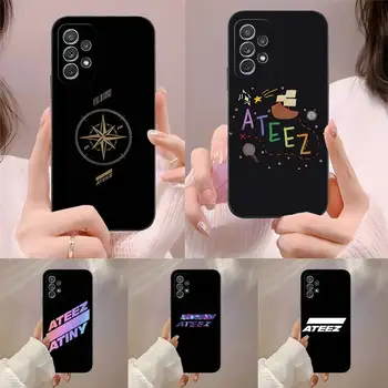 KPOP ATEEZ logotipo telefono dėklas Fundas skirtas Samsung S20 Fe Lite S21 S30 Ultra S8 S9 S10 E Plus Macia smūgiams atsparus dangtelis