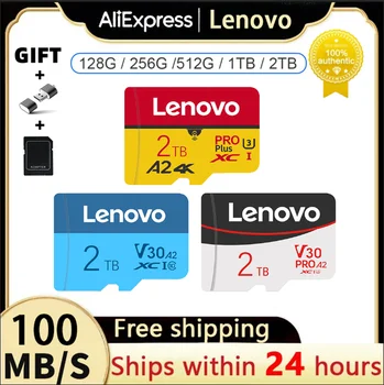 Lenovo 2TB 1TB Micro TF SD kortelė 512GB Class10 A2 Mini SD kortelė 256GB didelės spartos atminties kortelė 128GB SD kortelė, skirta Nintendo Switch