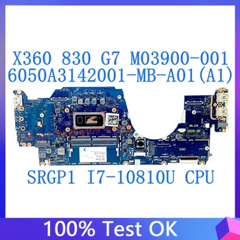 M03900-001 Pagrindinė plokštė, skirta HP Elitebook X360 830 G7 nešiojamojo kompiuterio pagrindinei plokštei su SRGP1 i7-10810U procesoriumi 100%Išbandyta OK 6050A3142001-MB-A01(A1)