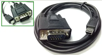 Mini USB Male 5 pin To VGA D-SUB 15 kaiščių Vyriško adapterio kabelis mobiliajam DVD EVD 1,5m