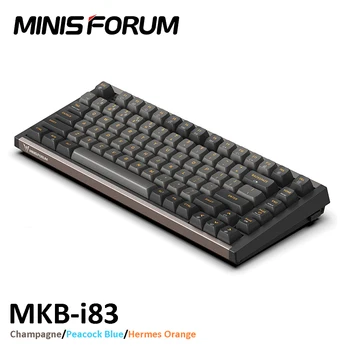 MINISFORUM MKB-I83 daugiafunkcinė mechaninė klaviatūra 83 klavišai Raudona ašis RGB 