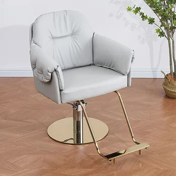Modernus chalatas Kirpyklos kėdės Prabangus paaukštintas šampūnas Grožis Kirpėjas Makiažas Comfort Cadeira Barbeiro Namų baldai