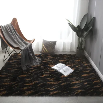 Modernūs pūkuoti kilimėliai Didelis grindų kilimas bendrabutis Namų dekoro kilimas Miegamasis Svetainė Kilimas Itin minkštas pūkuotas plotas Kilimėliai Gauruoti kilimėliai