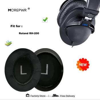 Morepwr Naujas atnaujinimas Pakaitinės ausų pagalvėlės Roland RH-200 ausinių dalims Odinės pagalvėlės ausinės