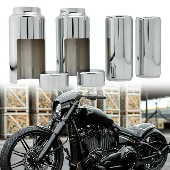 Motociklų chromuotų šakių dangtelių rinkinys Harley Softail Breakout FXBR FXBRS 18-21