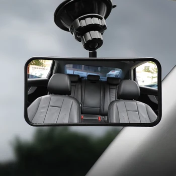 Naujas universalus automobilio kūdikio veidrodis 360 ° siurbtuko tipas Automobilio atlošo sėdynės kūdikio vaizdo veidrodis reguliuojamas pagalbinis galinio vaizdo veidrodis