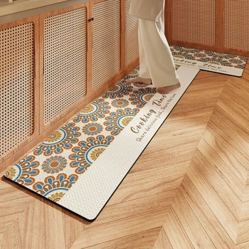 Neperšlampamas ir alyvai atsparus virtuvės kilimėlis Neslidus virtuvės kilimėlis Apsauga nuo nuovargio Virtuvės kilimas Komfortiškai pastatomas kilimėlis Virtuvės grindų kilimėlis