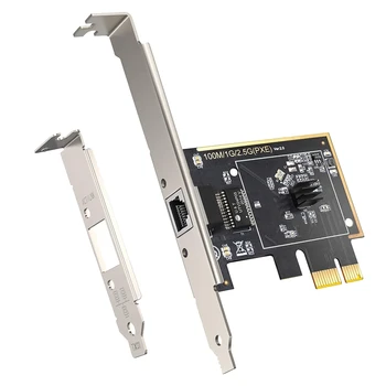 NEW-2.5Gbase-T Pcie tinklo adapteris, 2500/1000/100Mbps PCI Express Gigabit Ethernet Card RJ45 LAN valdiklio palaikymas Windows