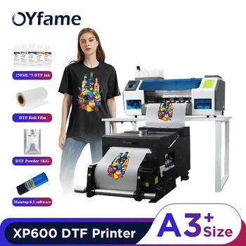 OYfame A3 DTF perkėlimo spausdintuvas A3 XP600 marškinių spausdintuvas tiesiai į plėvelės mašiną audiniams Drabužių marškinėlių spausdinimo mašina A3