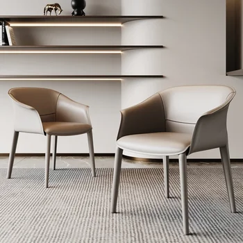 Paprasto dizaino baro kėdės Prekystalis Prabangios rankinės šiaurietiškos valgomojo kėdės Retro Make Up Sandalye Stuhl Cadeiras Baro baldai HD50BY
