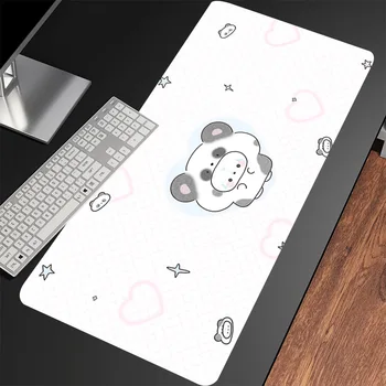 Pink Dog Anime Cute Large Mousepad Laptop PC Office Soft Table Mat Computer Keyboard Game Rubber Mouse Pad XXL Kawaii Mouse Mats