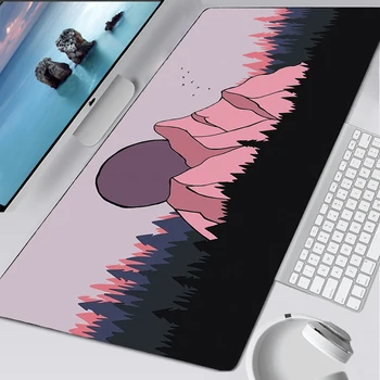 Pink Mielas pelės kilimėlis Kawaii žaidimų priedai Klaviatūros kilimėlis Kompiuterio pelės kilimėliai Stalo kilimėlis Kilimėlis ant stalo Anime Pelės kilimėliai Xxl