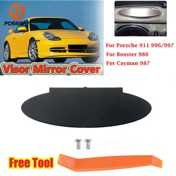 Porsche 911 986 987 996 997 Boxster Cayman Interior Sun Visor Vanity Mirror Decor Cover Housing Car Accessorie Replacement