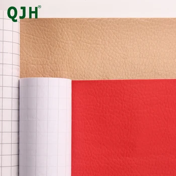 QJH tekstūruoti dirbtinės odos lipnūs vinilo klijai, skirti odinėms skylėms, odinėms ašaroms pjauti ir lopyti 53x20 colių