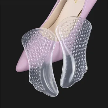 Sdotter 1 pora silikoninių vidpadžių moteriškiems batams Ortotinės arkos atraminės gelio pagalvėlės Neslidūs skausmo malšinimo plokščių pėdų batų vidpadžiai