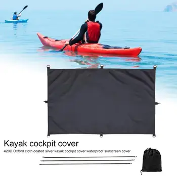 Seal Kayak Cover Patogus Universalus reguliuojamas vandeniui atsparus Seal Kayak Drape Cover Baidarių reikmenys
