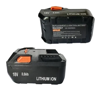 skirta AEG 18V baterijai 8.0AH ličio jonų baterija RIDGID R840087 R840085 L1815R L1850R L1830R R840083 serijos akumuliatorinis elektrinis įrankis