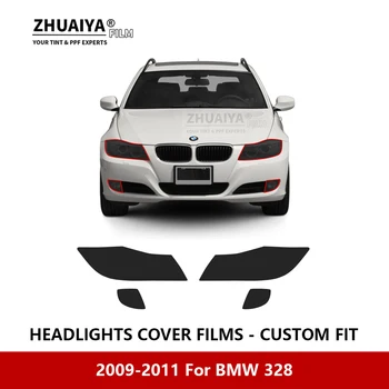 skirta BMW 328 2009-2011 Automobilio išorinis priekinis žibintas Apsauga nuo įbrėžimų PPF išankstinis pjūvis Apsauginė plėvelė Remonto plėvelė Automobilių lipdukai Priedai