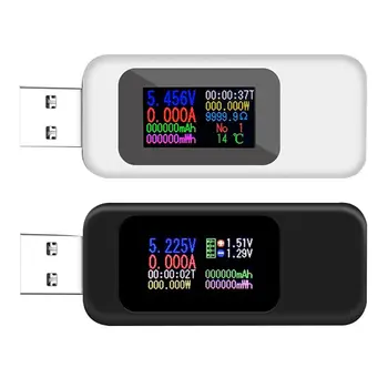 spalvotas ekranas LCD USB srovės testeris skaitmeninis voltmetro matuoklis