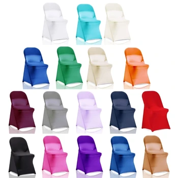 Stretch Chair Cover Sulankstomos kėdės dangtelis Gimtadienis Naujųjų metų kėdės dekoravimo dovana K92A