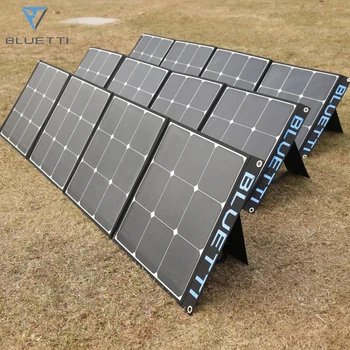 Sulankstomas saulės kolektorius monokristalinis elektrinei su reguliuojamu stovu lauko kempingui 