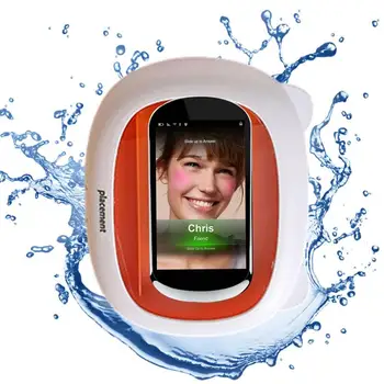 Telefonas Dušo laikiklis Neperšlampamas dušo telefono laikiklis Nerūko vonios telefono laikiklis su didelės raiškos ekranu Reguliuojamas dušas