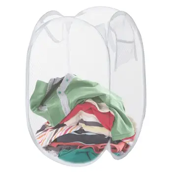 tinklelis Nešvarus skalbinių krepšys trukdo sulankstomas skalbinių krepšys su patvariomis rankenomis Iššoka drabužiai Skalbinių saugykla Skalbinių krepšiai