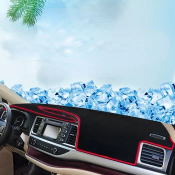Toyota Highlander Kluger XU50 automobilio prietaisų skydelio dangtelis Venkite šviesos trinkelės prietaisų skydelio kilimėlių kilimų priedų 2015-2021 Stilius
