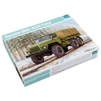 Trumpeter 01012 1/35 Russian URAL4320 URAL-4320 Truck Military Car Children Gift Toy Plastic Assembly Building Model Kit