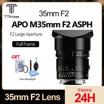 TTArtisan APO-M 35mm F2 ASPH fotoaparato objektyvas viso kadro didelės diafragmos pagrindinis objektyvas, skirtas Leica M-Mount M240 M3 M6 M7 M8 M9 M10 kamerai