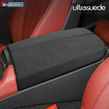 Ultrasuede Top Suede Wrap automobilio porankių dėžutės panelės apdailos dangtelis BMW X6 2020 2021 2022 G06 F96 M Performance M50i priedai
