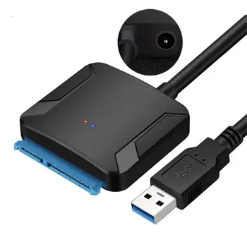 Universal Wd 2.5 3.5 HDD Ssd adapteris Sata kabelis USB 3.0 į Sata adapteris, skirtas Usb3.0 kietojo disko keitiklio kabeliui Didelis greitis