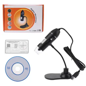 USB skaitmeninis mikroskopas 8 LED 1000X elektroninis endoskopo priartinimo kameros didintuvas Protable su stovo laikikliu
