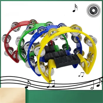 Vienvietis pusmėnulis Tamburino mušamieji Muzikos instrumentai Rankiniai varpai Vakarėlis Žaidimas edukaciniams instrumentams Dovanos Vaikams Žaislai