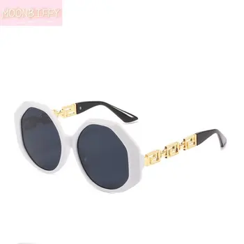 Vintage Retro Oversized Kvadratiniai akiniai nuo saulės Moterų prekės ženklas Dizaineris Mada Polygon Saulės akiniai Akiniai Vyrai Unisex Atspalviai Akiniai