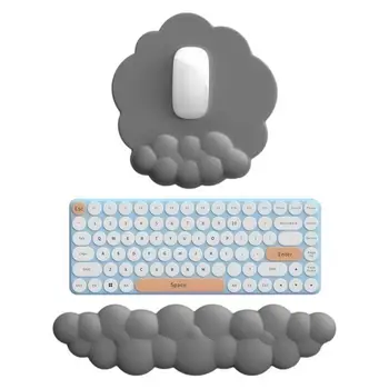Wrist Rest Mousepad Cloud Shape Memory Foam Ergonomic Mousepad Nonslip Mouse Mat Working Supplies Computer Mouse Mat for Office