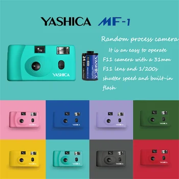 Yashica MF-1 filmavimo kameros komplektas su 400 laipsnių filmo dirželiu Baterija Draugo gimtadienio dovana
