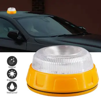 Įkraunamas LED automobilio avarinis žibintas V16 žibintuvėlis Magnetinė indukcija Strobe lemputė Eismo įvykio lempos švyturys Saugos priedas